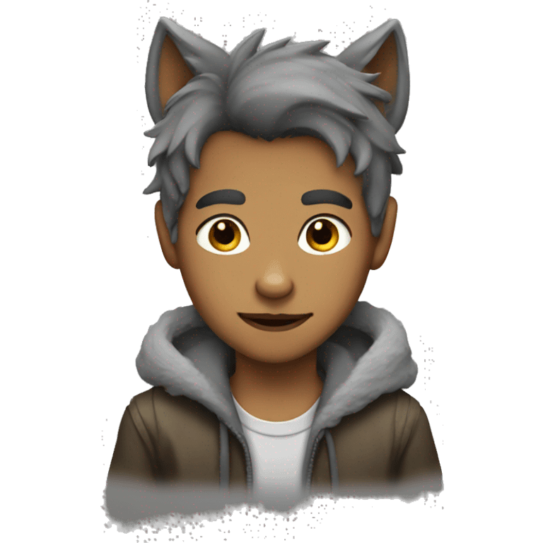 Wolf boy  emoji