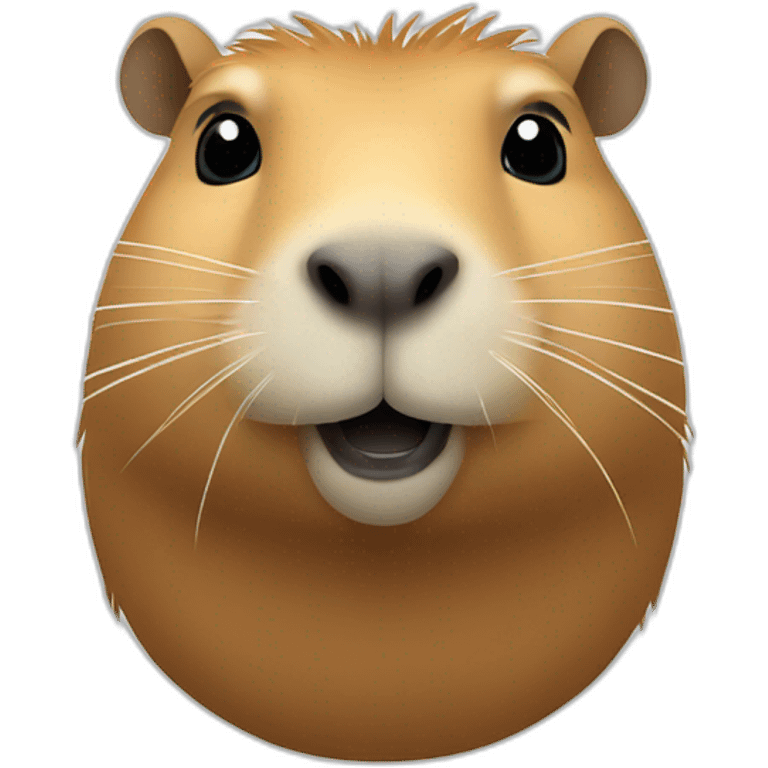 capybara qui pose un classique emoji