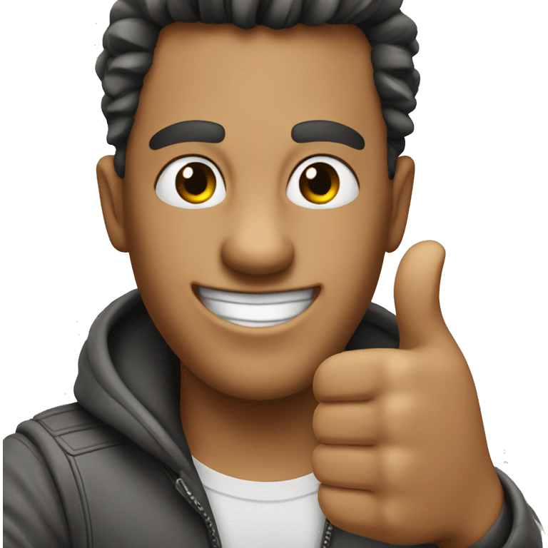 Super cool thumbs up emoji