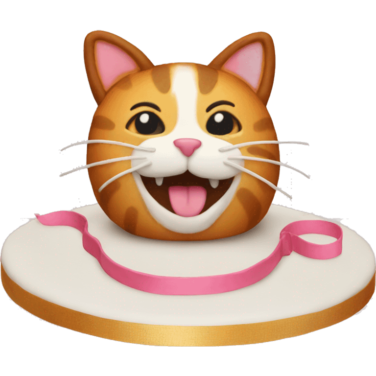 Cat cake emoji