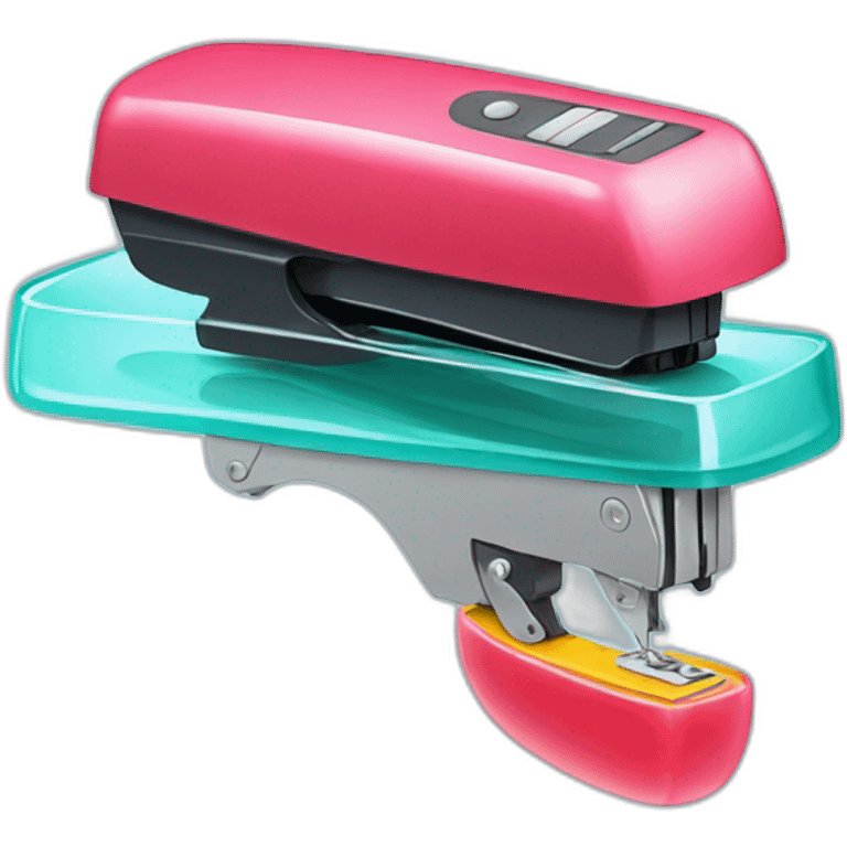 stapler floating inside jelly emoji