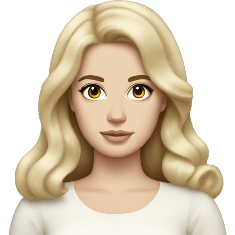 Lana Del Rey with light hair  emoji