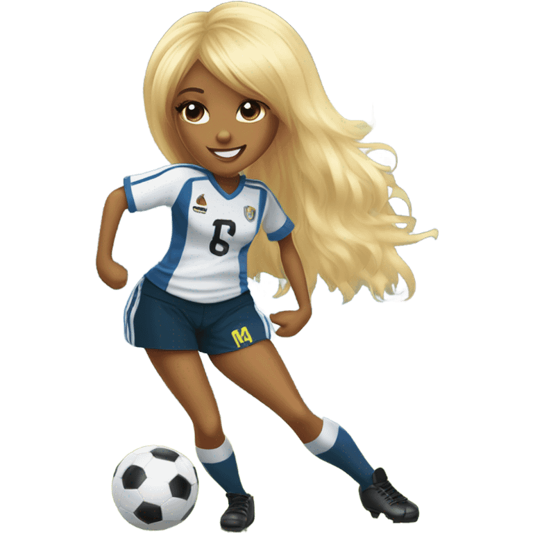 hannah montana playing soccer emoji