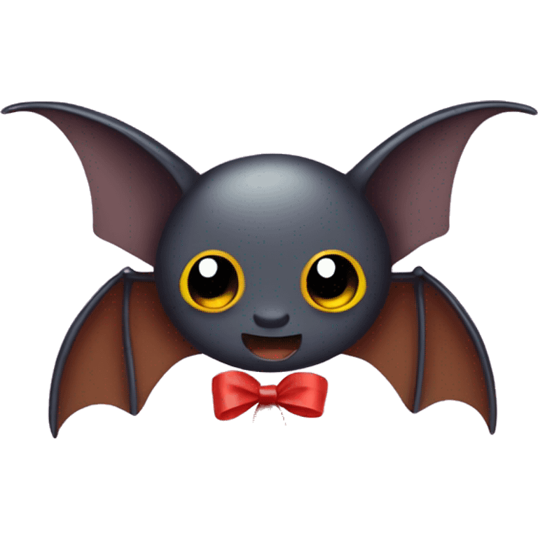 bat with ribbon emoji