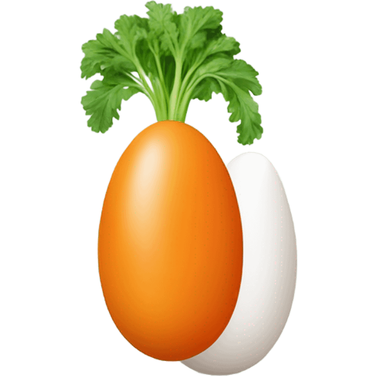 egg and carrot emoji