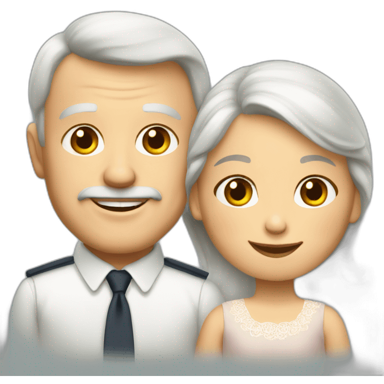 70 years Danish couple emoji