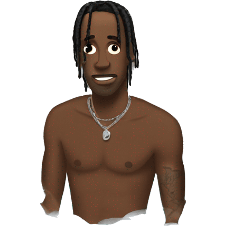 travis scott in a jacuzzi  emoji