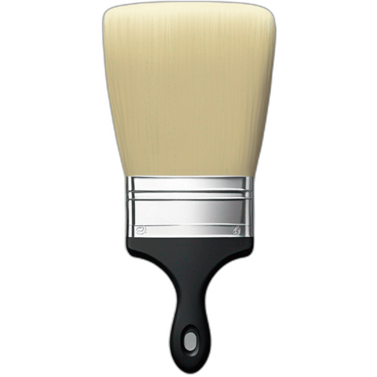 paint brush with white paint emoji