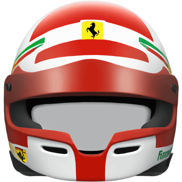 Ferrari F1 helmet  emoji