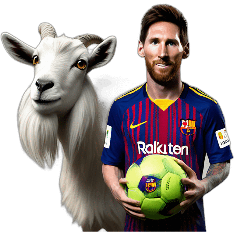 Messi has goat emoji