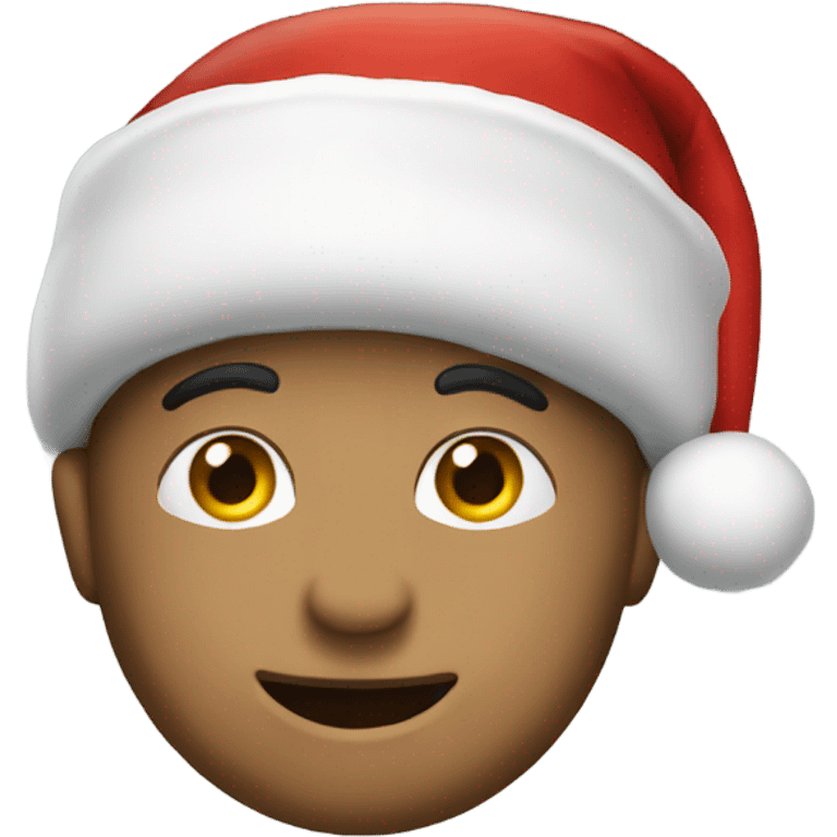 Add Christmas hat  emoji