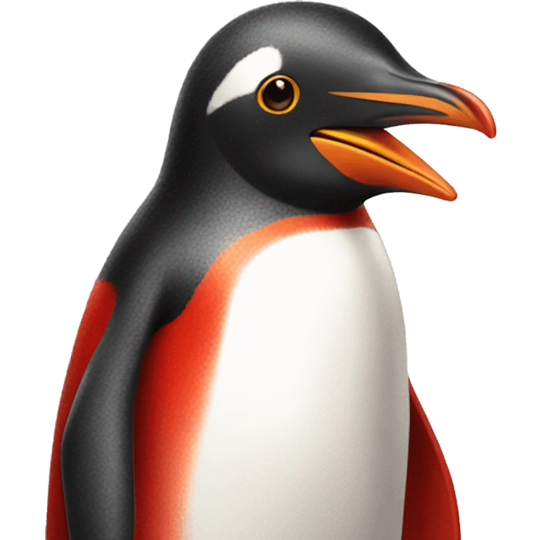 bright red pinguin emoji