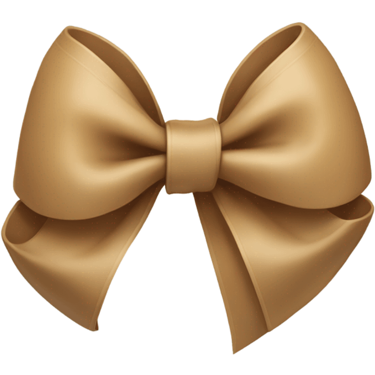 Tan bow emoji