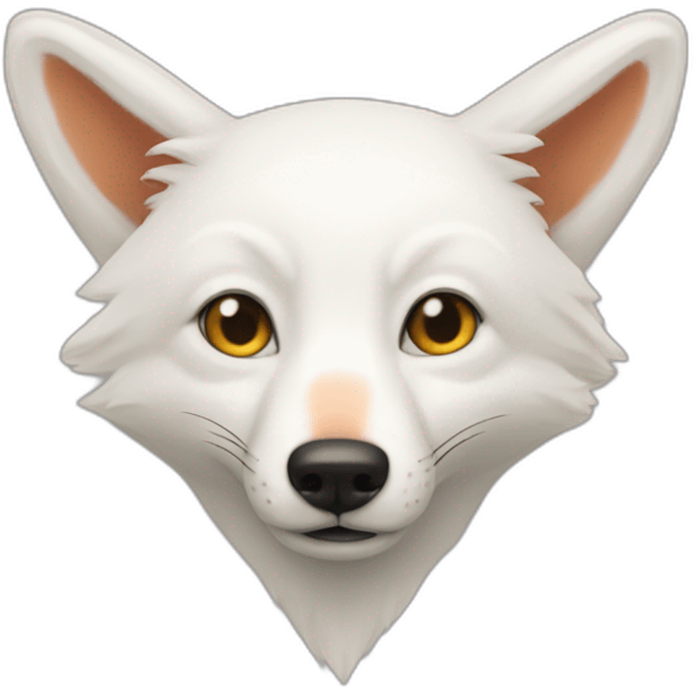 Un renard albinos emoji