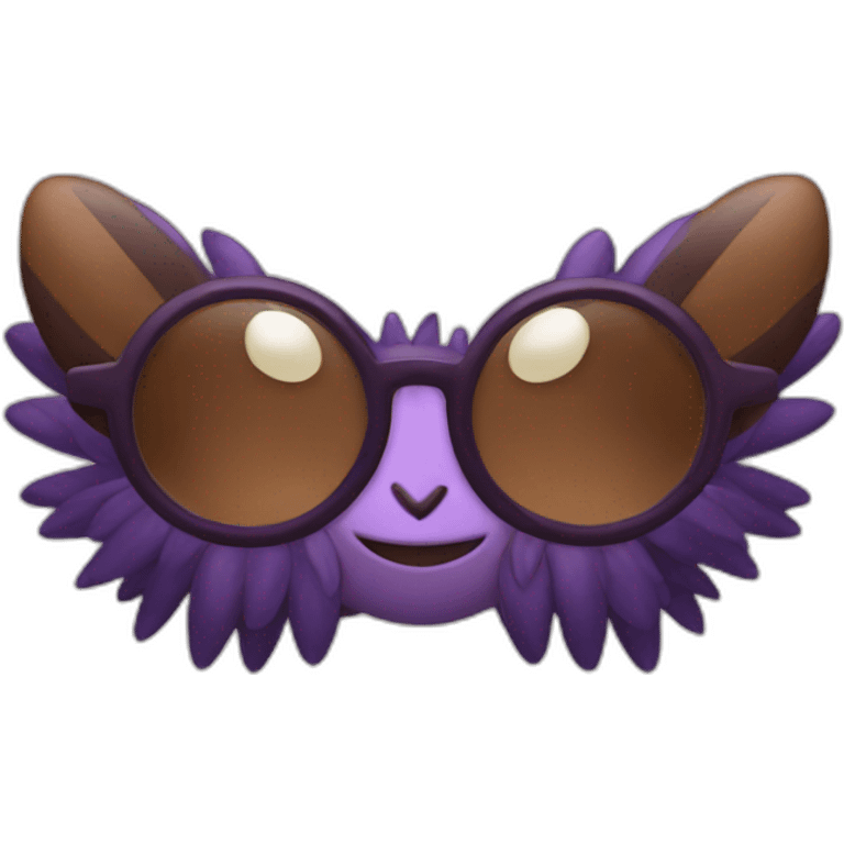 brown Venonat glasses emoji