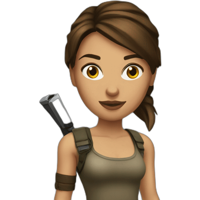 Lara croft emoji