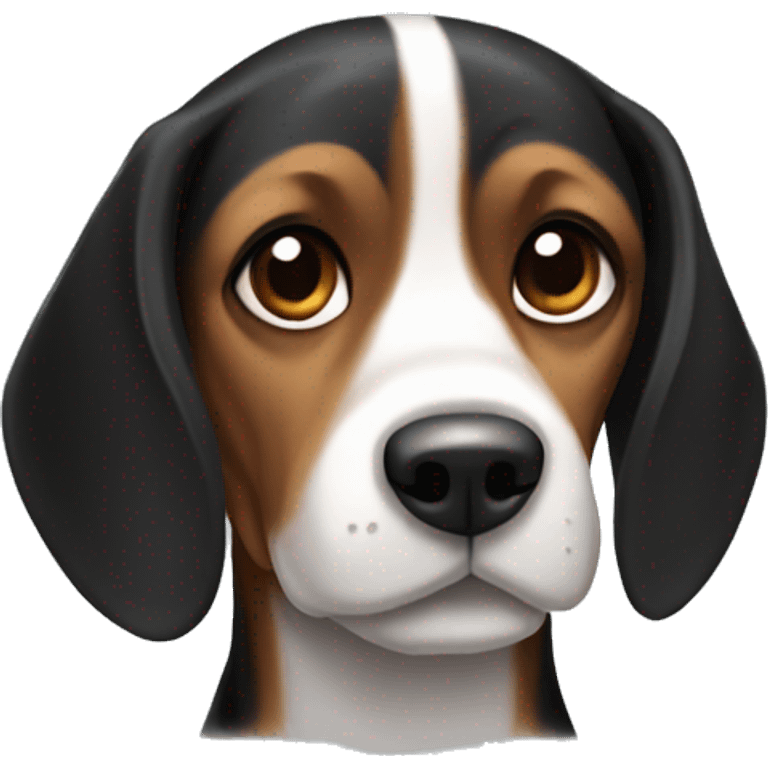 Black and brown beagle emoji