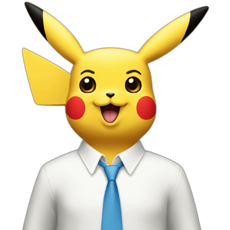 Pikachu in Linkedin emoji