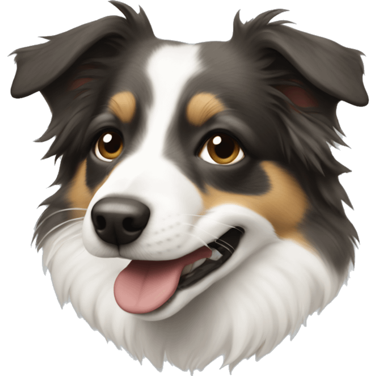 Kissing mini Aussie dog  emoji