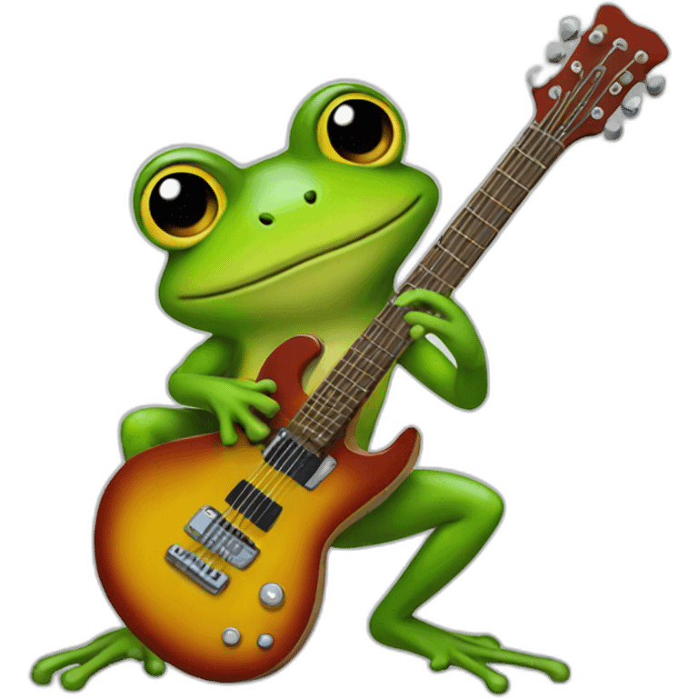 guitar frog emoji