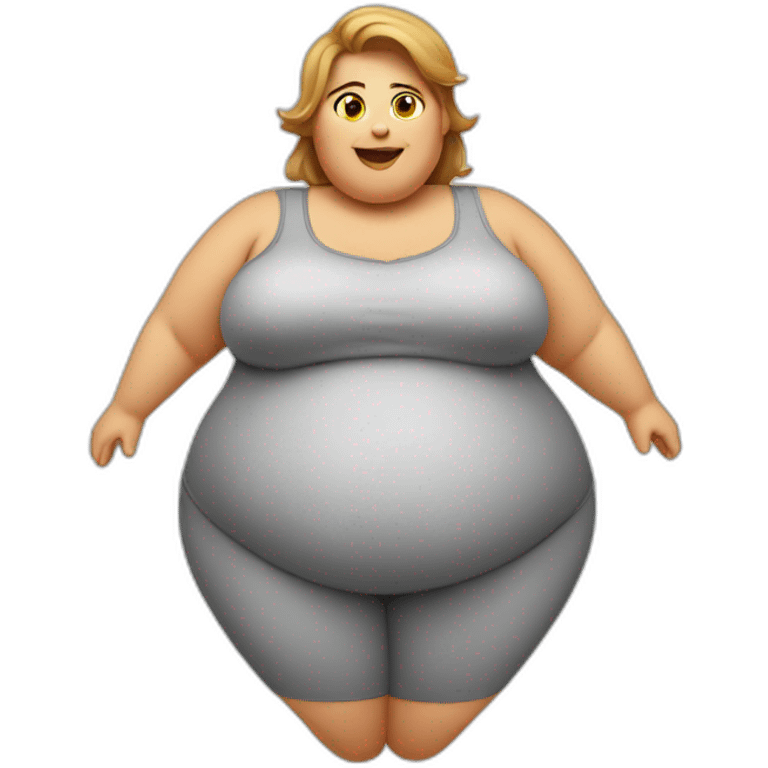 obese-woman-belly emoji