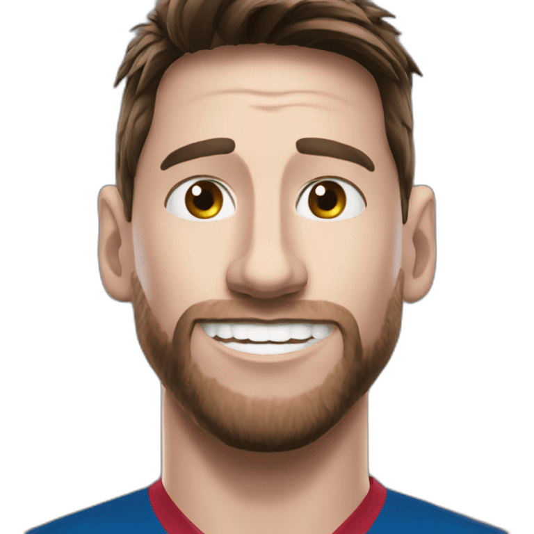 Messi en caca emoji