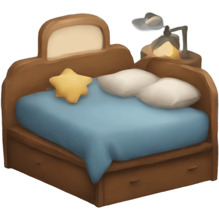 cozy bed emoji