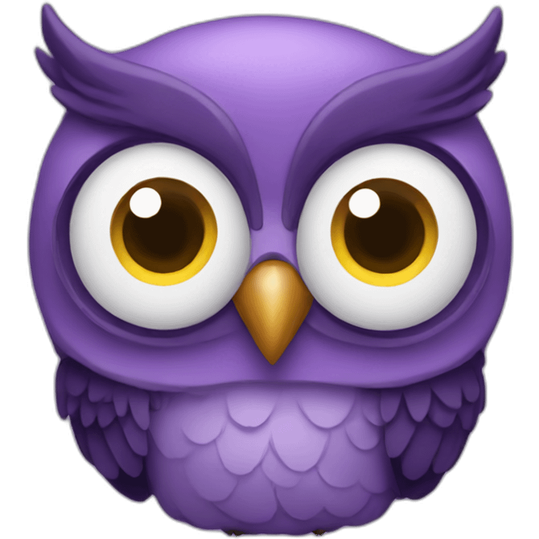 Purple owl emoji