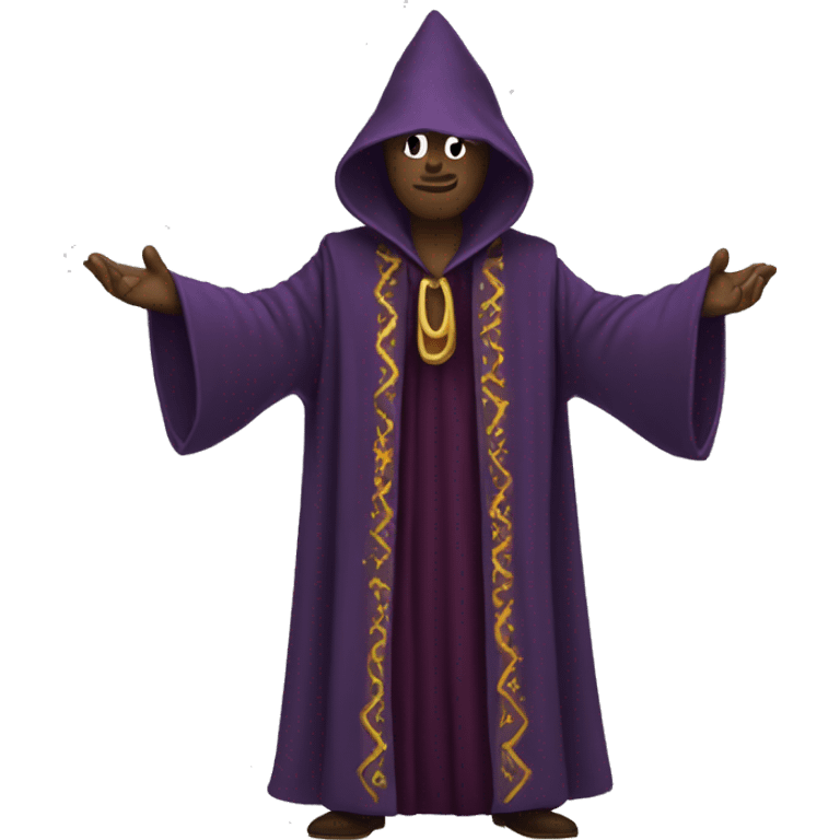 wizard robes, no head emoji