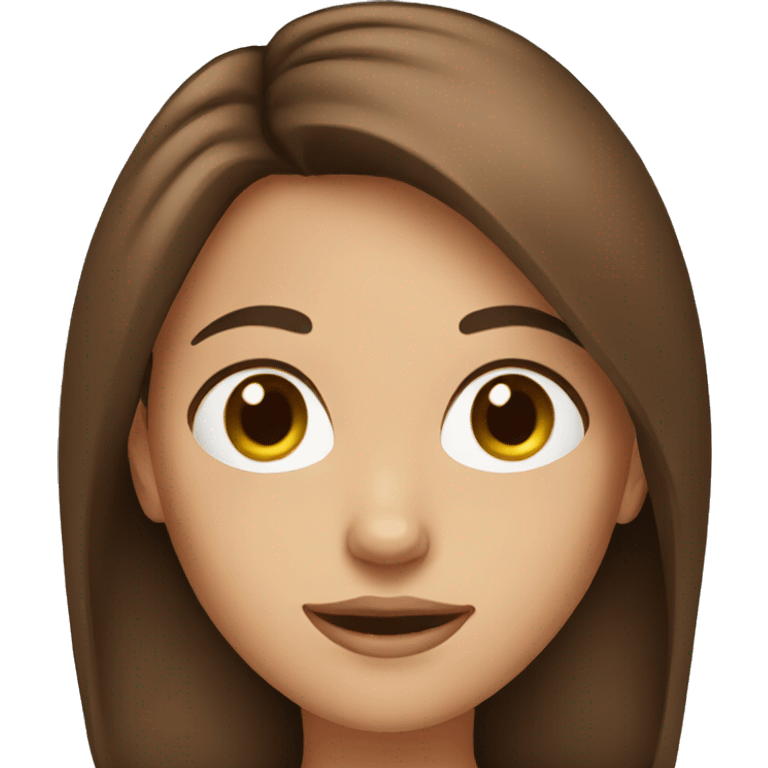 Brown haired girl  emoji