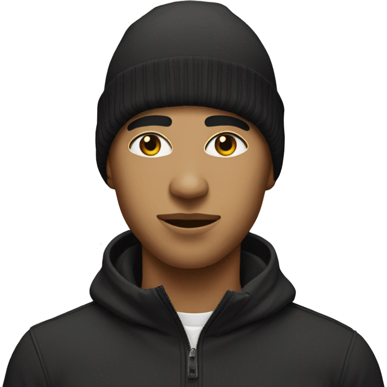 Lightskin with ski mask emoji