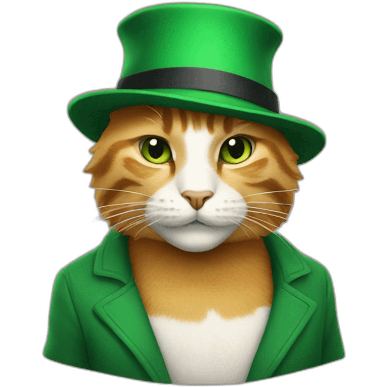 The cat in the green hat emoji