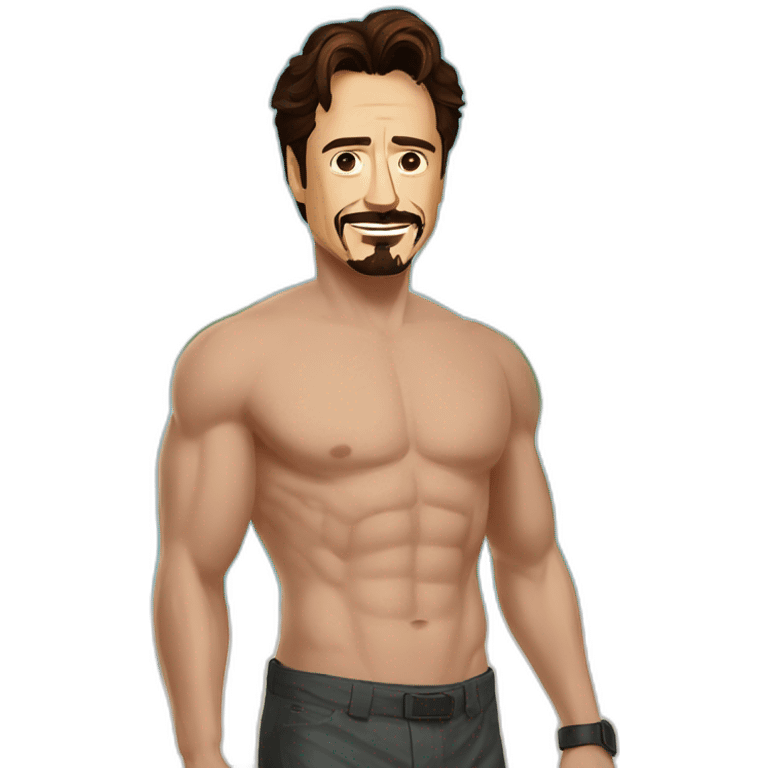 Tony stark at Indian beaches emoji