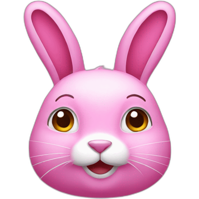 Pink rabbit emoji