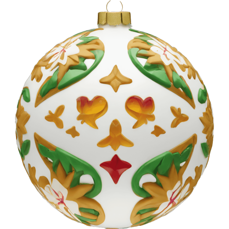 Ornament with designs emoji