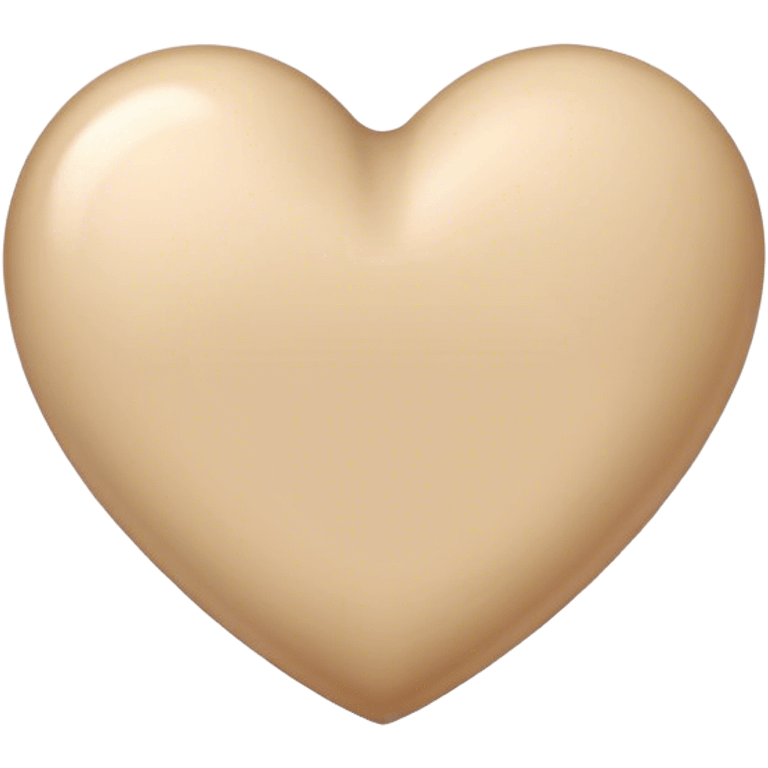 beige heart emoji