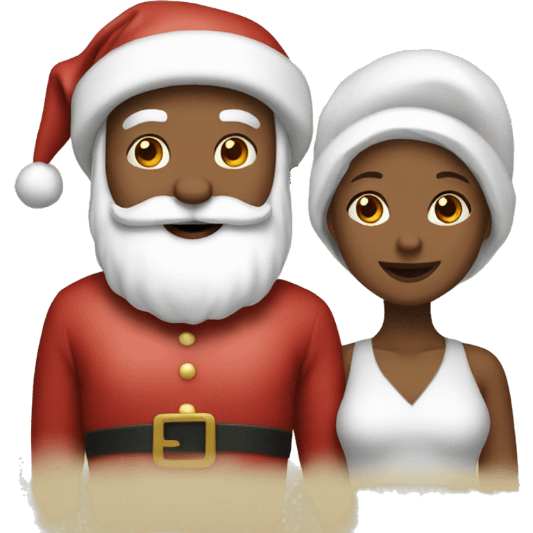 santa and mrs. claus  emoji