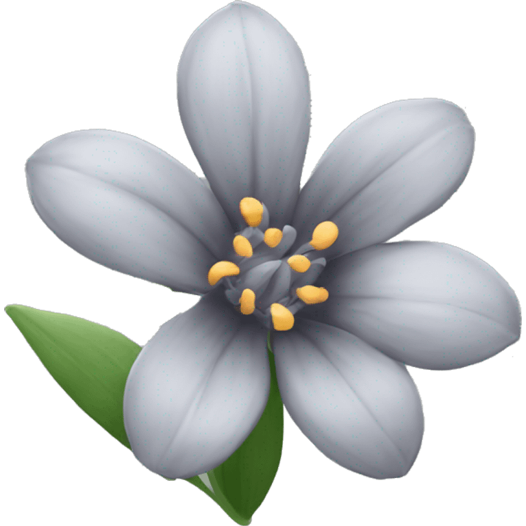 Grey aesthtic flower emoji