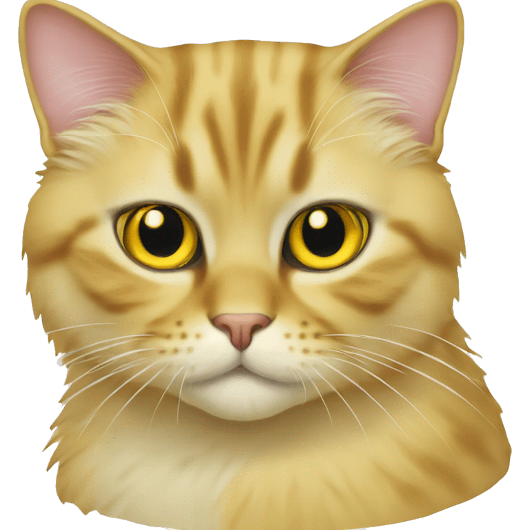 Persa cat yellow emoji