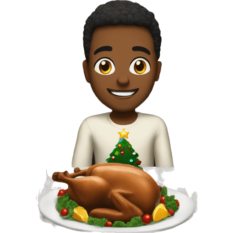 Christmas dinner emoji