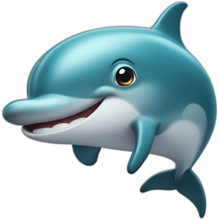 dolphin shows thumbs up emoji