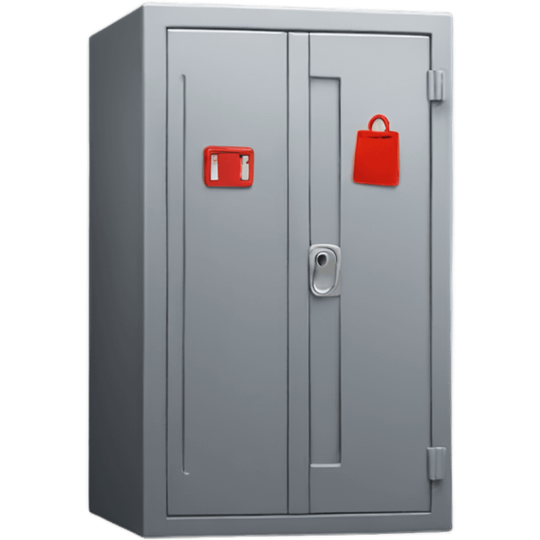 Red locker  emoji