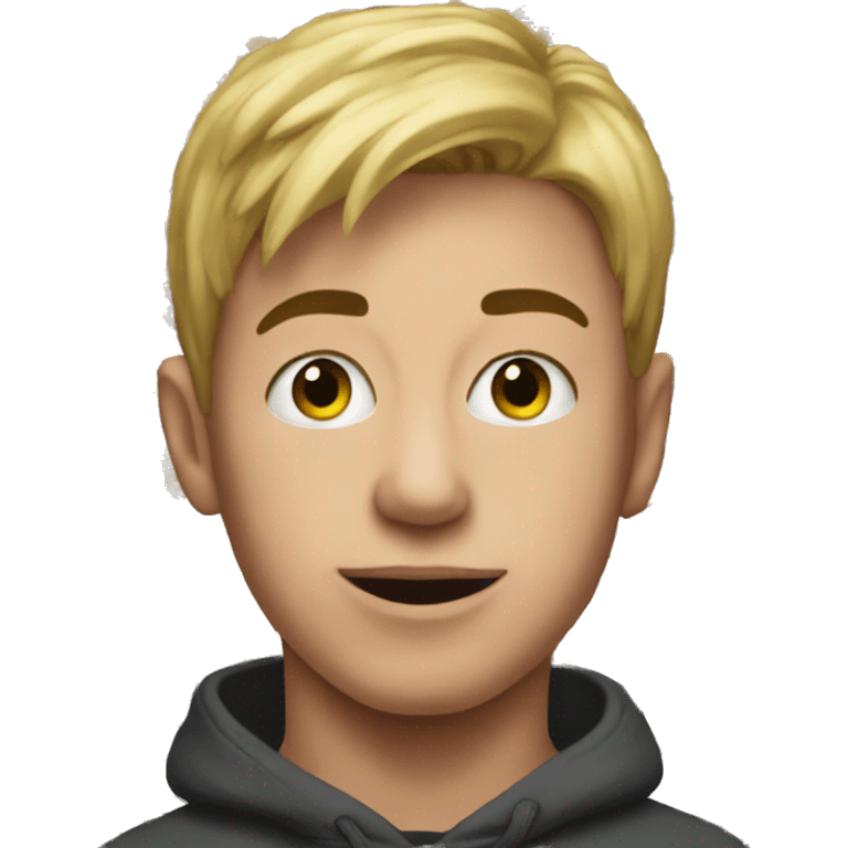 meme portrait of unique boy emoji