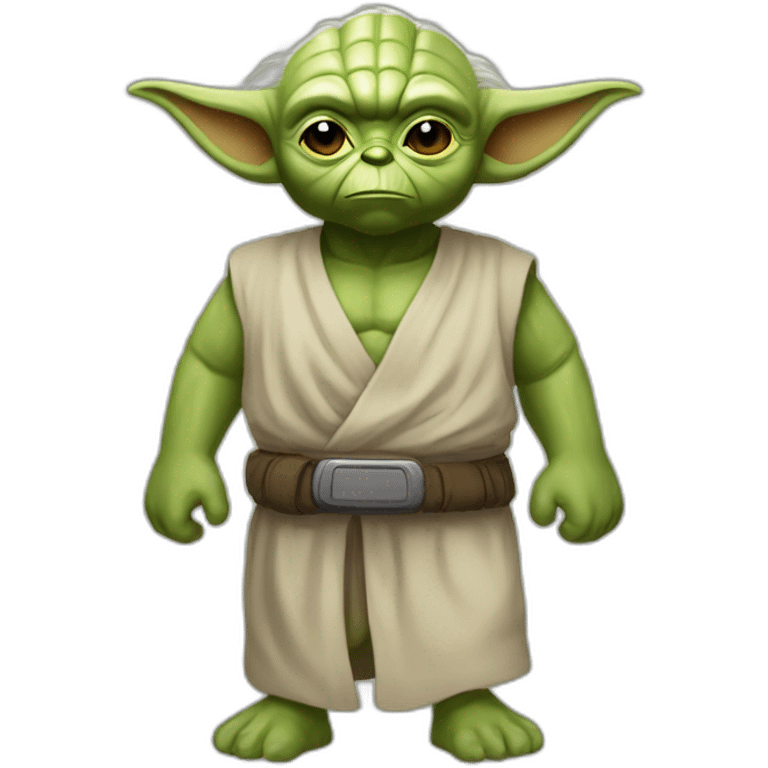 Yoda musclé emoji