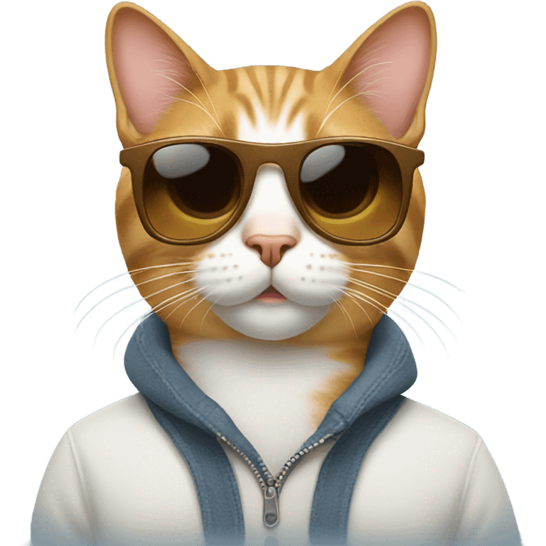 Cat with sunglasses emoji