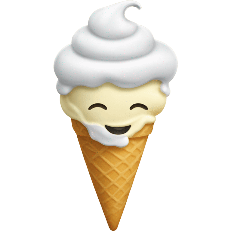 Vanilla ice cream emoji