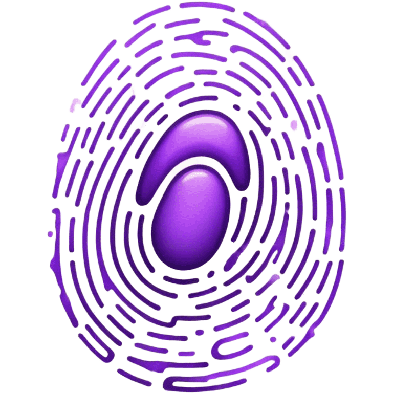 Fingerprint Purple  emoji