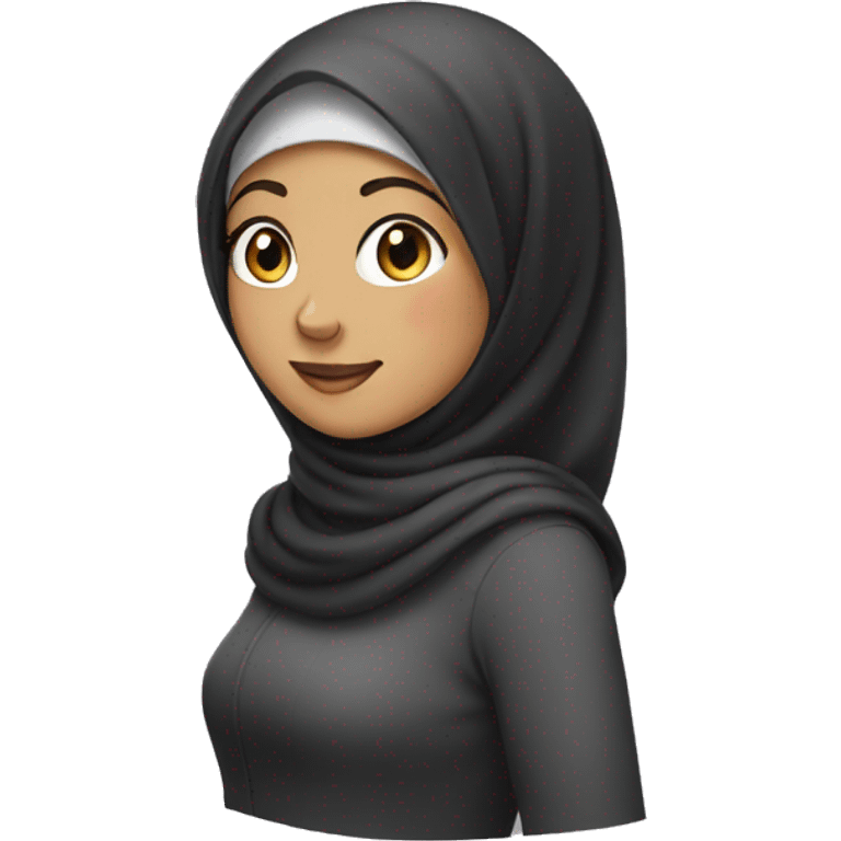 a girl wearing hijab emoji