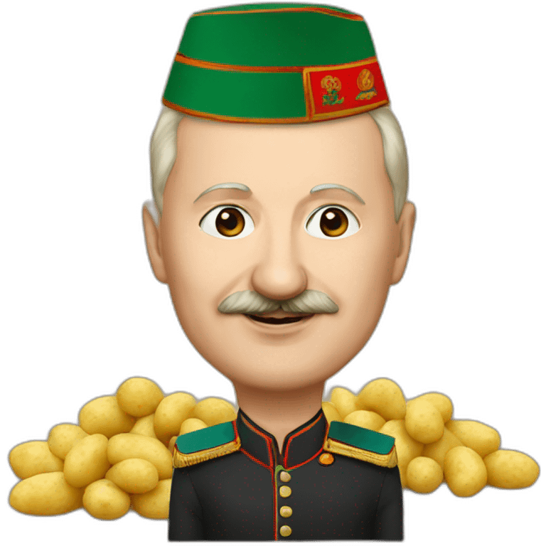 Emoji Lukashenko with potatoes emoji