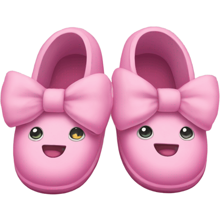 Slippers with bows emoji